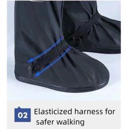 Premium reutilizável unisex chuva neve motocicleta scooter bicicleta sapato cobre protetores antiderrapantes duráveis para ciclismo ao ar livre - Image 6