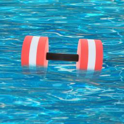 2 pçs eva flutuante haltere água aeróbica aquática barra natação equipamentos de fitness treinamento resistência leve - Image 6