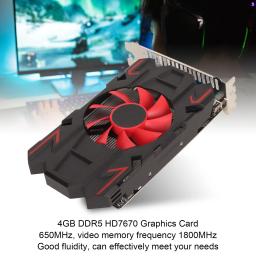 Placa gráfica hd7670 4gb ddr5 128bit com ventilador de refrigeração 2560x1600 suporte hd interface multimídia dvi vga placa gráfica de jogo - Image 6