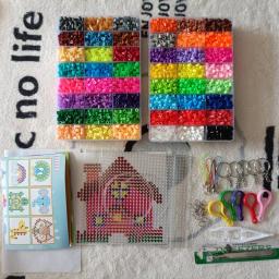 Perler contas kit 5mm/2.6mm mosaico térmico hama contas kit completo 3d quebra-cabeça diy brinquedo crianças artesanato artesanal presente passando contas - Image 5