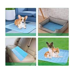 Anti Slip Cooling Mat para Pet, Cobertor lavável para gato e cachorro, Sofá respirável para cachorro, Almofada de treinamento, Suprimentos de cama fria - Image 5