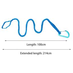 Elastic Kayak Paddle Leash, Bungee Strap, Corda Lanyard, Leve, Rod Leash para passeios de barco, pesca, rafting, canoagem - Image 6