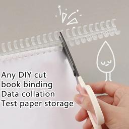 Anel de encadernação de plástico com anéis espirais de mola Anéis de folhas soltas, Binder Strip, DIY para papel A4, papelaria para notebook, 30 furos, 12mm, 22mm - Image 5