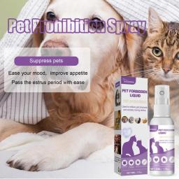 Pet Calming Spray, Prevenir o Uivo, Líquido, Cão, Gato, Estro, Prótese, Suprimentos para Animais, 50ml - Image 3