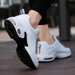 Tênis de corrida de placa de carbono, calçados esportivos ultraleves com absorção de choque, sapatos femininos de verão, tênis de corrida com almofada de ar de palma completa - Image 4
