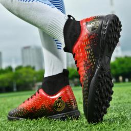 Chuteiras de futebol AG/TF antiderrapantes masculinas, unissex, tamanho grande, botas de futebol ultraleves, tênis para meninos, 2024 - Image 6