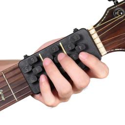 Guitarra Chord Trainer com 18 botões, Ukulele Aid, Easy Press Kit, Chord Assisted Learning Tool, 110 Acordes para trem iniciante - Image 2