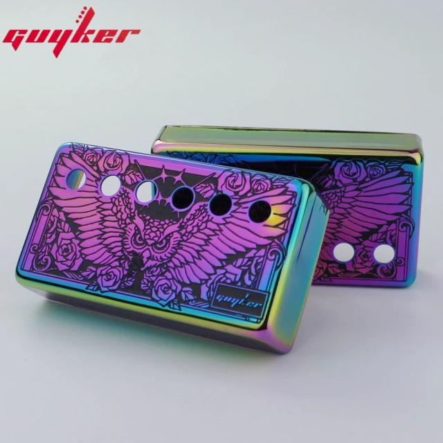 Capas de Captador Humbucker em Cupronickel com Superfície Eagle para Guitarra LP - Conjunto de Peças 50mm e 52mm