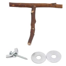 Papagaios De Madeira Natural Swing Toy, Contas Coloridas, Suprimentos De Pássaros, Sinos, Poleiro, Gaiola De Balanços Pendurados Para Animais De Estimação, 1Pc - Image 4