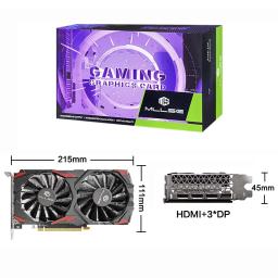 MLLSE AMD RX 580 8GB 2048SP Placa gráfica para jogos GDDR5 256Bit PCI-E 3.0 × 16 8Pin Radeon GPU Rx 580 Placa de vídeo Placa De vídeo - Image 4