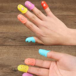 Multifuncional dedais de silicone, Hollow Out, respirável, manga protetora, artesanato DIY, acessórios de costura, 5 pcs por lote - Image 4