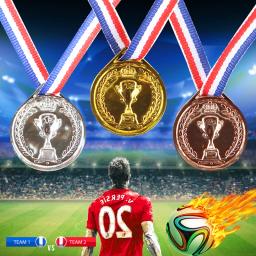 Ouro e Prata Bronze Award Medal, Vencedor, Recompensa, Prêmios de Competição de Futebol, Lembrança, Esporte ao ar livre, Brinquedos para Crianças - Image 4