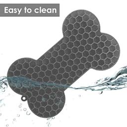 Bone Shape Silicone Lambendo Pad para Animais de Estimação, Slow Food Bowl, Comer para Cães e Gatos, Amendoim e Manteiga, Alimentador, Alimentador Placemat - Image 4