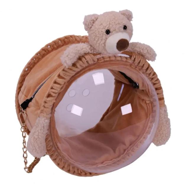 Mochila Portátil para Transporte de Pequenos Animais, Ideal para Hamsters e Chinchilas