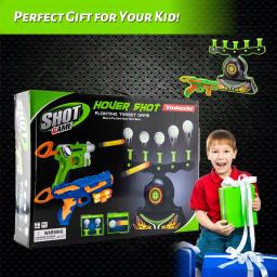 Brinquedo elétrico luminoso conjunto de arma infantil, alvo suspenso, competição de tiro, esponja elástica macia, esportes ao ar livre, presente - Image 6