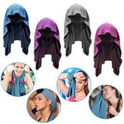 Toalha de Hoodie de Secagem Rápida, Absorção do Suor, Proteção Solar, Esportes Atividades ao Ar Livre, Calor do Verão - Image 5