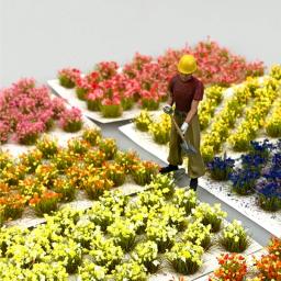 Flores Grama Clusters Modelo Em Miniatura, DIY Material De Construção, Mesa De Areia, Cena Do Jardim, Materiais De Layout, Kits De Diorama, 32Pcs por Caixa - Image 6