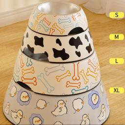 Alimentação em aço inoxidável para animais de estimação, tigelas para animais, alimentador de comida e água, prato para cães - Image 5