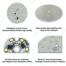 Led 3w 5 7 9 12 15 18 24 40 80 100 lâmpada smd2835 fonte de luz lâmpada de críquete ac 220v led downlight chip spotlight - Image 3