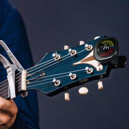 Lekato afinador de guitarra clip-on e recarregável com display colorido led digital cromático para violino ukulele e modos de afinação clip on - Image 3