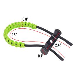 Tiro com arco composto arco pulso sling, alvo shooter, alça ajustável, couro, metal grommet para caça - Image 3