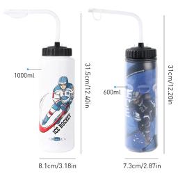 Livre 1000ml de hóquei no gelo garrafa de água portátil grande capacidade de futebol garrafa de lacrosse clássico ponta estendida design esportes engrenagem - Image 3