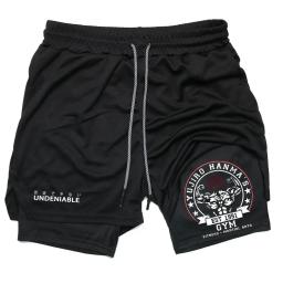 Shorts de performance preto anime para homens e mulheres, shorts de compressão respiráveis, secagem rápida, atletismo, corrida, treino, ginásio, verão - Image 6