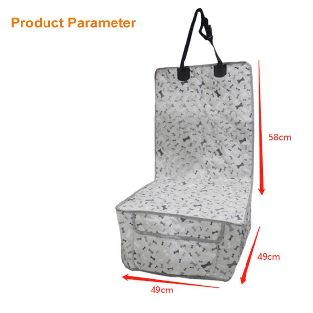 Capa Impermeável para Assento de Carro, Protetor Antiderrapante para Animais de Estimação com Estampa de Ossos Colorida, Ideal para Caminhões e Bancos Traseiros