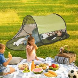 Tenda Net Dobrável com Piso para Camping, Screen Shelter, Tela Portátil, Casa para cama, Única Pessoa - Image 5
