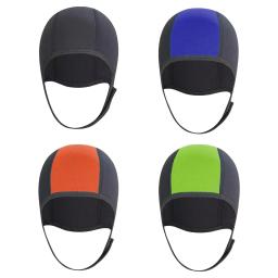 3mm neoprene chapéu de mergulho cabeça capa proteção orelha inverno quente capuz mergulho wetsuit para canoagem surf kayak unisex - Image 1