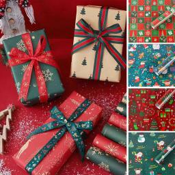 Atacado papel de embrulho de natal suprimentos de embalagem de presente caixa de presente de natal embrulho de presente de natal suprimentos de natal - Image 5