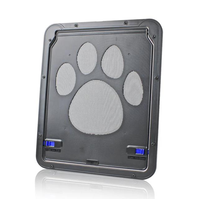 Tela Magnética de Segurança para Animais de Estimação com Estampas de Patas - Proteção Antimordida para Portas de Gatos e Cachorros