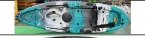Destacável caiaque de pesca para desportos aquáticos, 2 pessoa modular, três seção, Pedal Drive, emenda, alta qualidade - Image 1