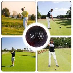 Bolas de golfe coloridas engraçadas de dupla camada, novidade, sortidas, treinamento, esportes, colorido, desenhos animados, bolas fofas para crianças e pais - Image 5