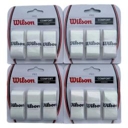 12 pçs wilson tênis overgrip padel raquete única fita de aperto de tênis anti deslizamento treinamento substituição sweatband acessórios badminton - Image 1