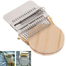 Mini Darning Loom Machine, DIY Vestuário Costura, Pequeno Mender, Máquina de Darning com Instruções, Acessórios - Image 6