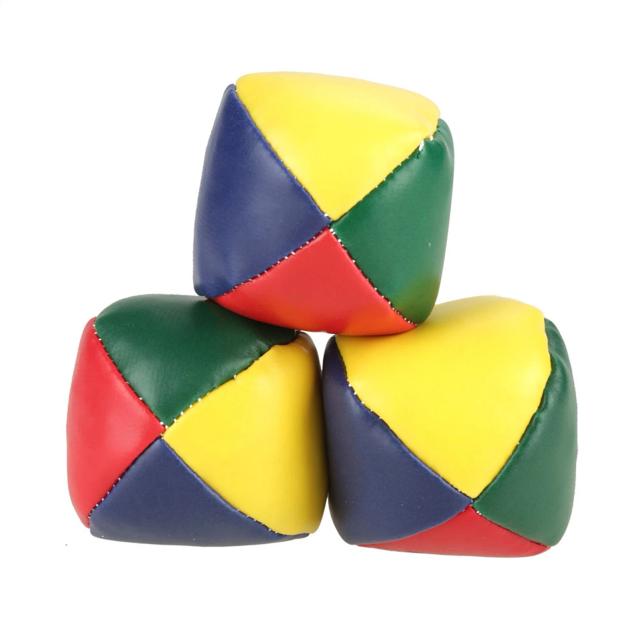 Conjunto de Bolas de Malabarismo em PU para Crianças - Diversão do Circo para Iniciantes e Bebês (3 Peças)