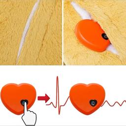 Interactive Heartbeat Plush Toy para Pet, calmante, alívio da ansiedade, acompanhamento, sono, cachorro suprimentos, jogos acessórios, cão - Image 5