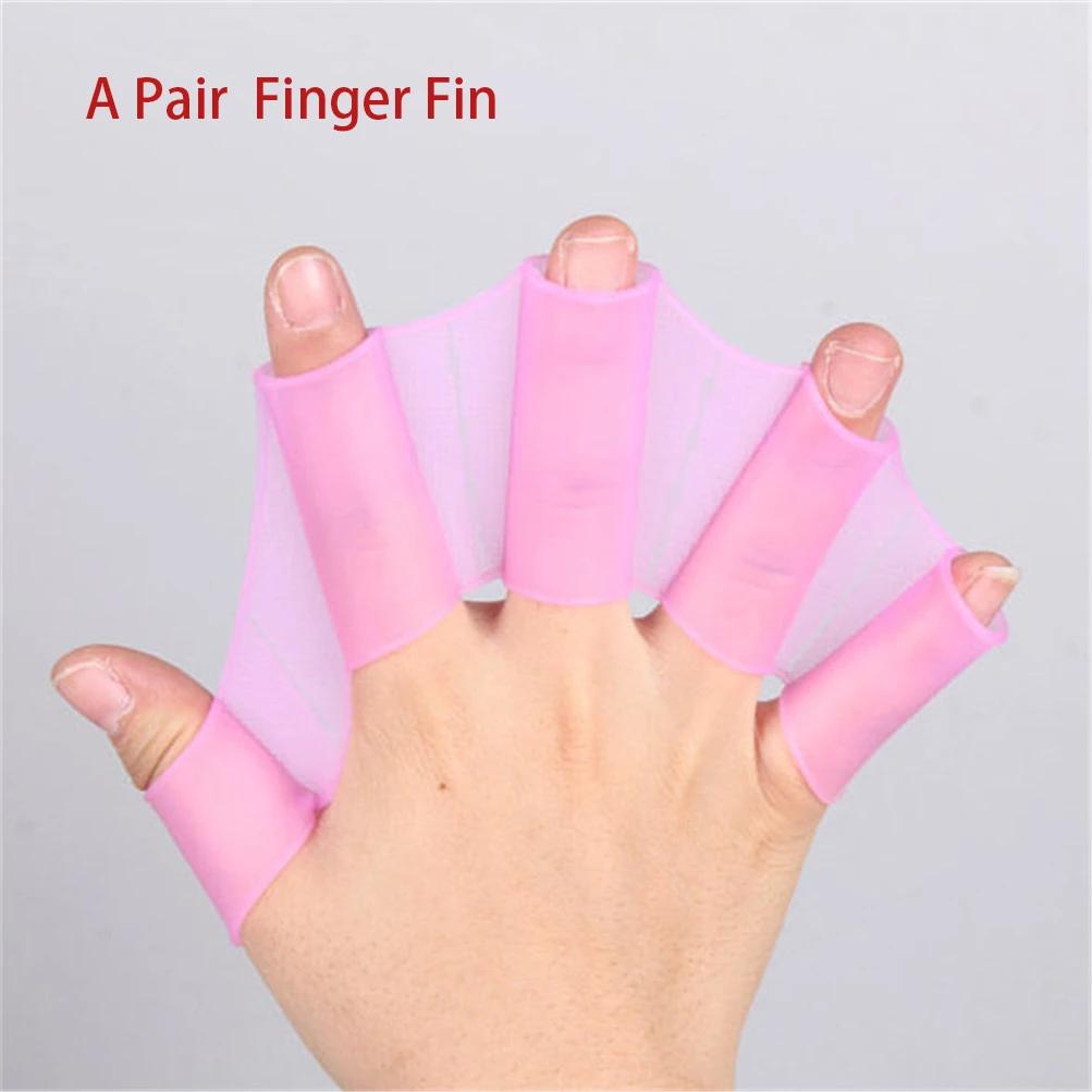 Um par de natação dedo fin mão web flipper zero silicone treinamento mergulho pá luvas para aprender piscina acessórios - Image 1
