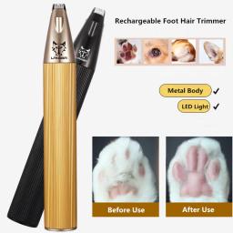 Liga de alumínio Clipper Recarregável Pet Pé Cabelo Trimmer Para O Cão/Gatos Grooming and Care Máquina Corte Cabelo Elétrico 2 Cores - Image 1
