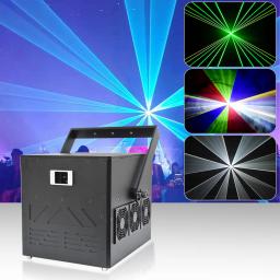 Projetor laser de animação ILDA profissional, DMX512 Beam Stage Lighting, RGB 30Kpps Scanning TTL para a indústria, lâmpada boate, 20W - Image 1