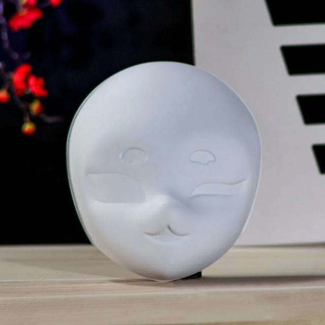 Máscara Facial Completa de Fox Branca DIY com Olhos Mesh para Festas de Halloween e Fantasias Deslumbrantes