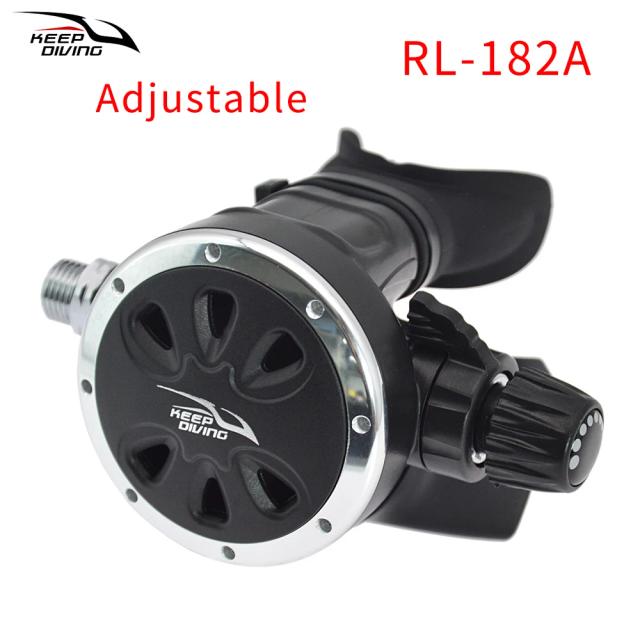 Regulador de Mergulho Ajustável com Conector de Latão e Segundo Estágio de Baixa Pressão para Equilíbrio Ideal - 1 Peça