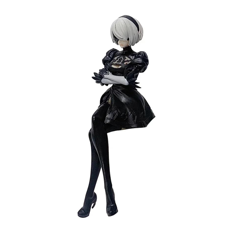 15Cm Anime Original SEGA Nier:automata Ver1.1A 2B Yorha No. 2 tipos B Premium Chokonose Figura PVC modelo brinquedos colecionáveis - Image 1