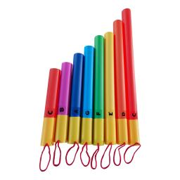 Conjunto colorido de tubo de som musical, 8 peças, instrumento de percussão de tubo de som de 8 tons para desempenho coletivo - Image 3