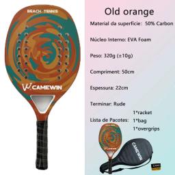 Raquete de tênis de praia com capa protetora, venda grande, fibra de carbono e vidro, rosto macio, melhor parceiro, 2023, novo - Image 2