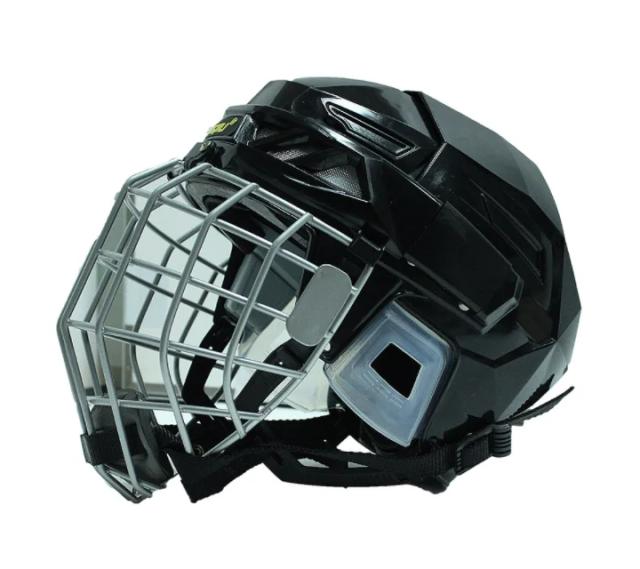 Capacete de Hóquei no Gelo Profissional e Boné Anti-impacto para Patinação, Rugby e Ball - Adultos e Crianças