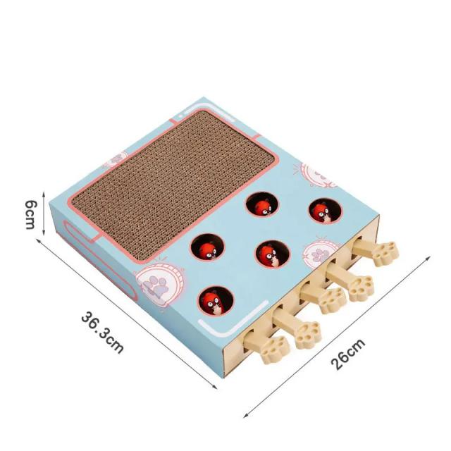 Brinquedos Interativos e Multifuncionais para Gatos e Hamsters: Arranhador Ondulado e Brinquedos Engraçados para Entretenimento em Ambientes Internos