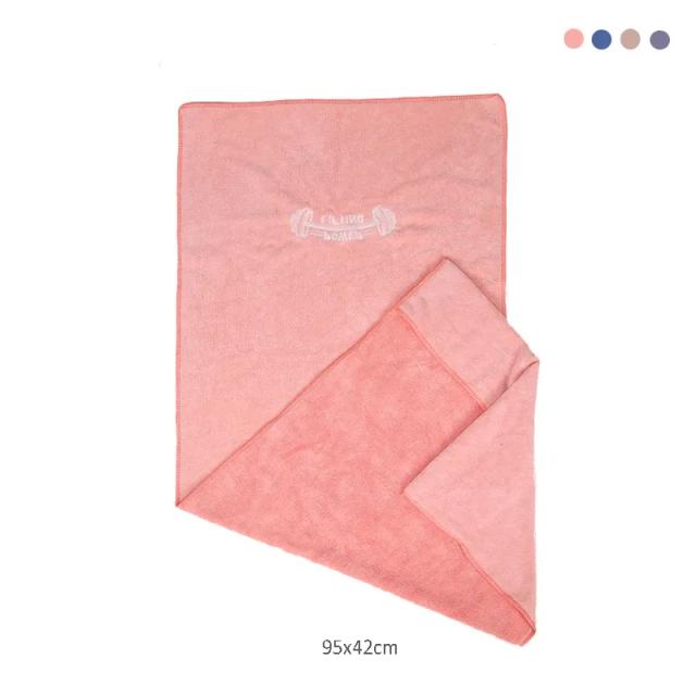 Toalha de Microfibra Fitness 42x95cm - Secagem Rápida e Antiderrapante para Esportes e Piscina