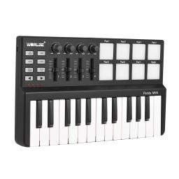 Worlde-Panda Mini Teclado Portátil e Drum Pad com Controlador MIDI, Mini Teclado USB, Instrumentos Musicais Profissionais, 25 Teclas - Image 6